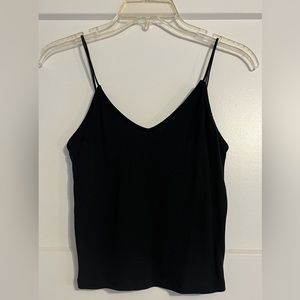 Wild Fable Black Ribbed Crop Tank | Size XSw